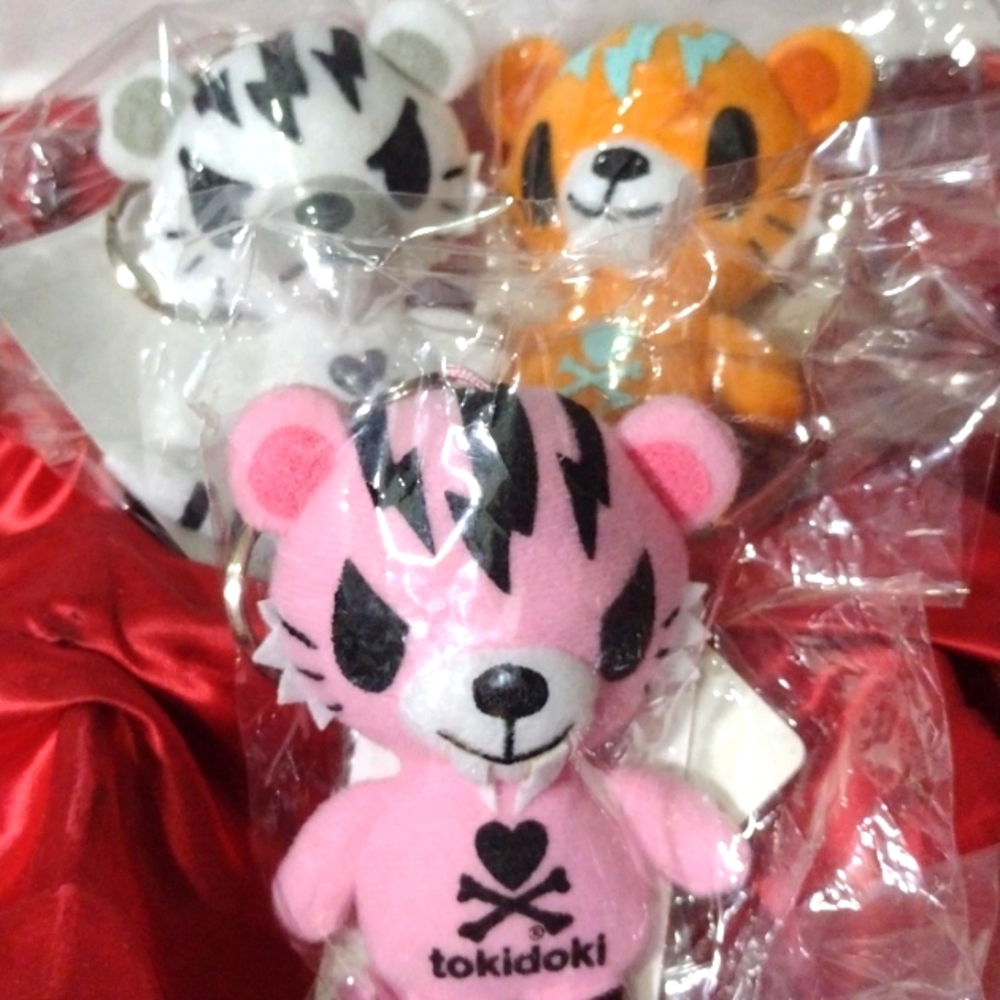 Tokidoki,X Asics Onitsu 🐅🐯 5" Plush Tiger 🐅 🐯 KeyChain NWT